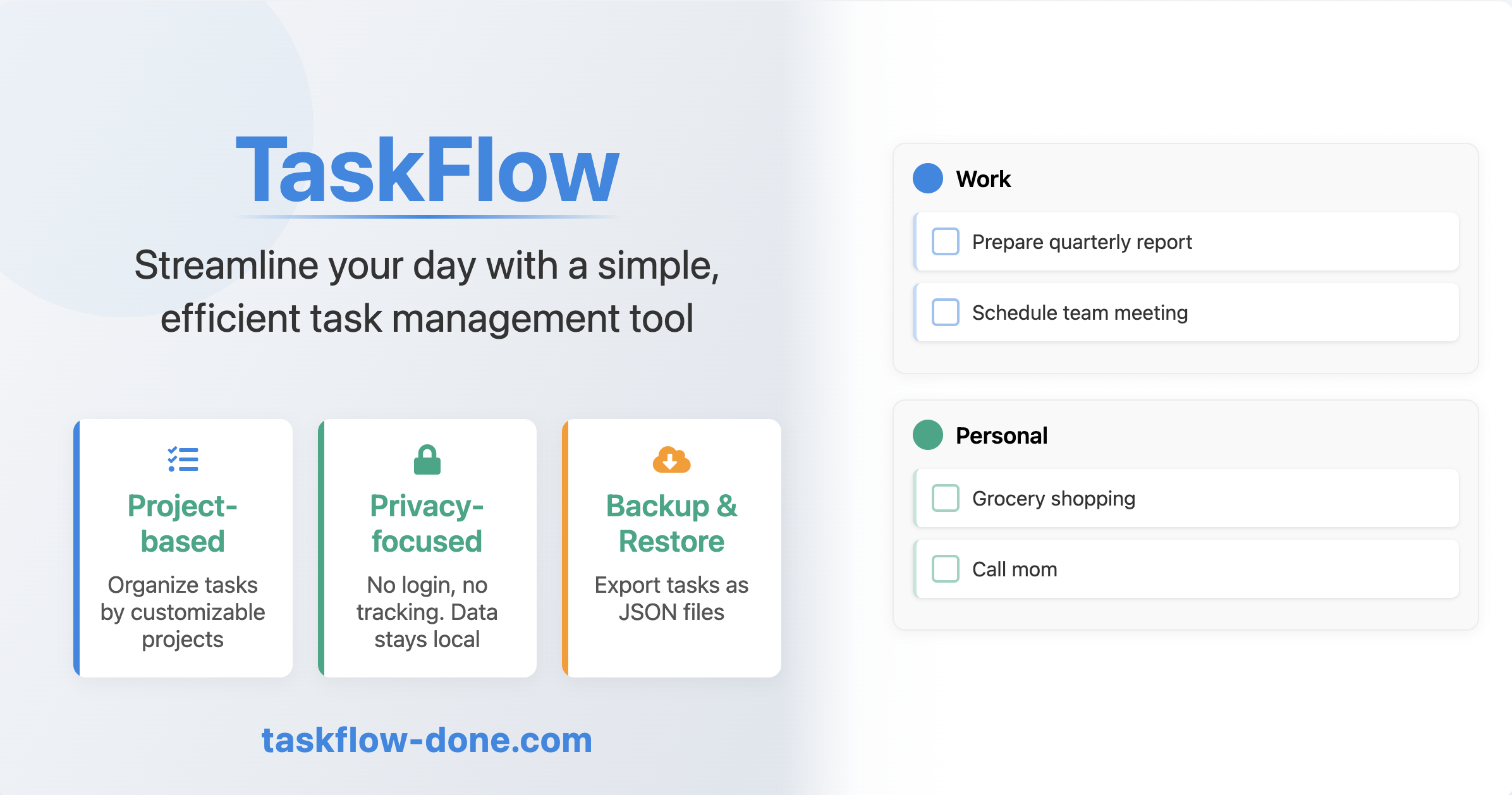 Taskflow Dashboard